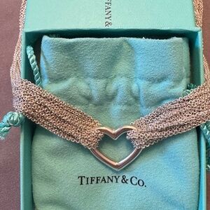 Tiffany & Co. Multi Strand Toggle Heart Necklace 17"